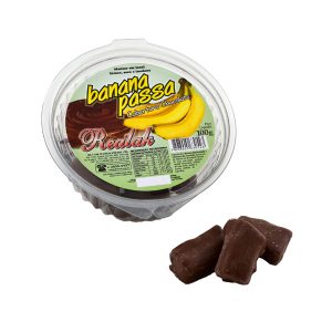 Banana passa com cobertura 100g