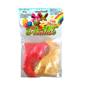 Coelhos de chocolate maciço